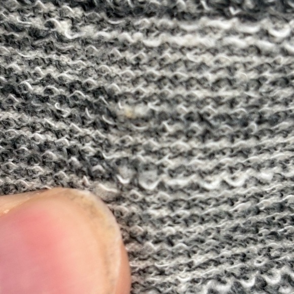 Pure J Jill Gray Cotton Mock Split Neck Pockets Retro Career dress medium MP - Picture 6 of 13